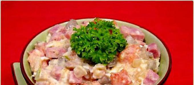 Рецепт: Салаты испанские Салат с говядиной