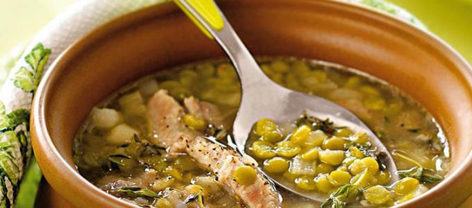 Pea soup for weight loss
