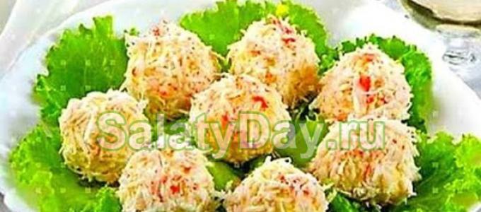 Salāti ar krabju nūjiņām un Raffaello sieru Raffaello salātu recepte no magnēta